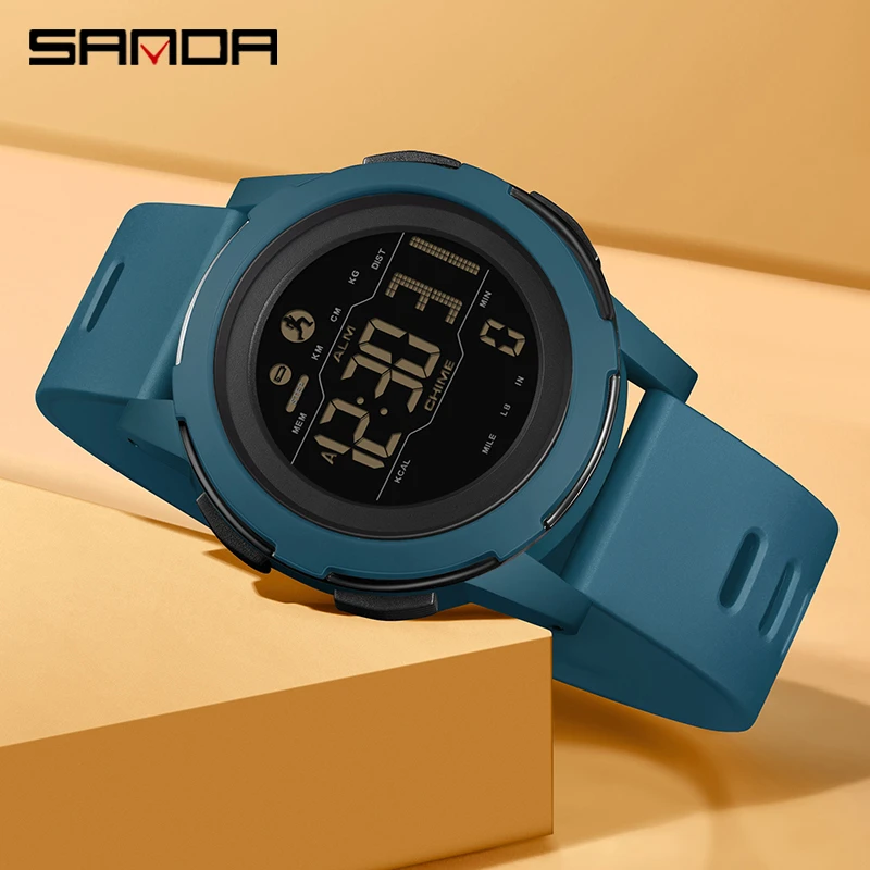 2025新款手表男款初中高中学生户外运动计步防水青少年电子表学生