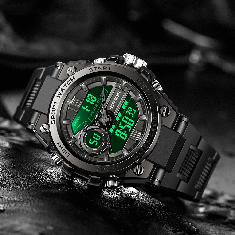 新款男士手表高颜值多功能防水夜光潮流学生运动炫酷青少年手表男