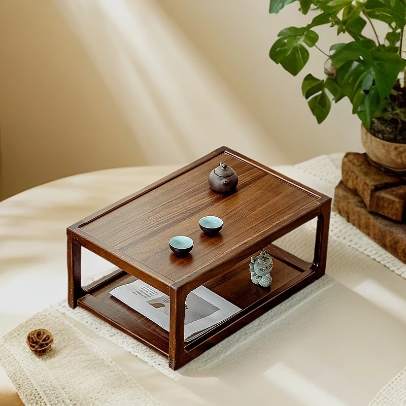 胡桃木卧室飘窗炕桌泡茶小桌子小茶几炕几沙发隔断阳台实木榻榻米