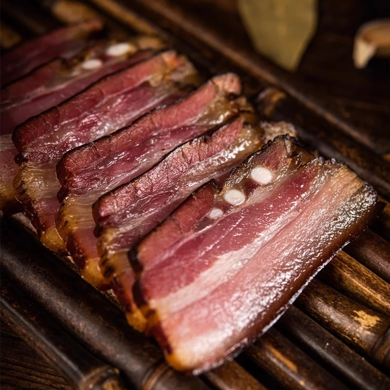 【现称五花腊肉】恩施烟熏粮食土猪一称一拍随机送腊肉猪蹄一根香肠