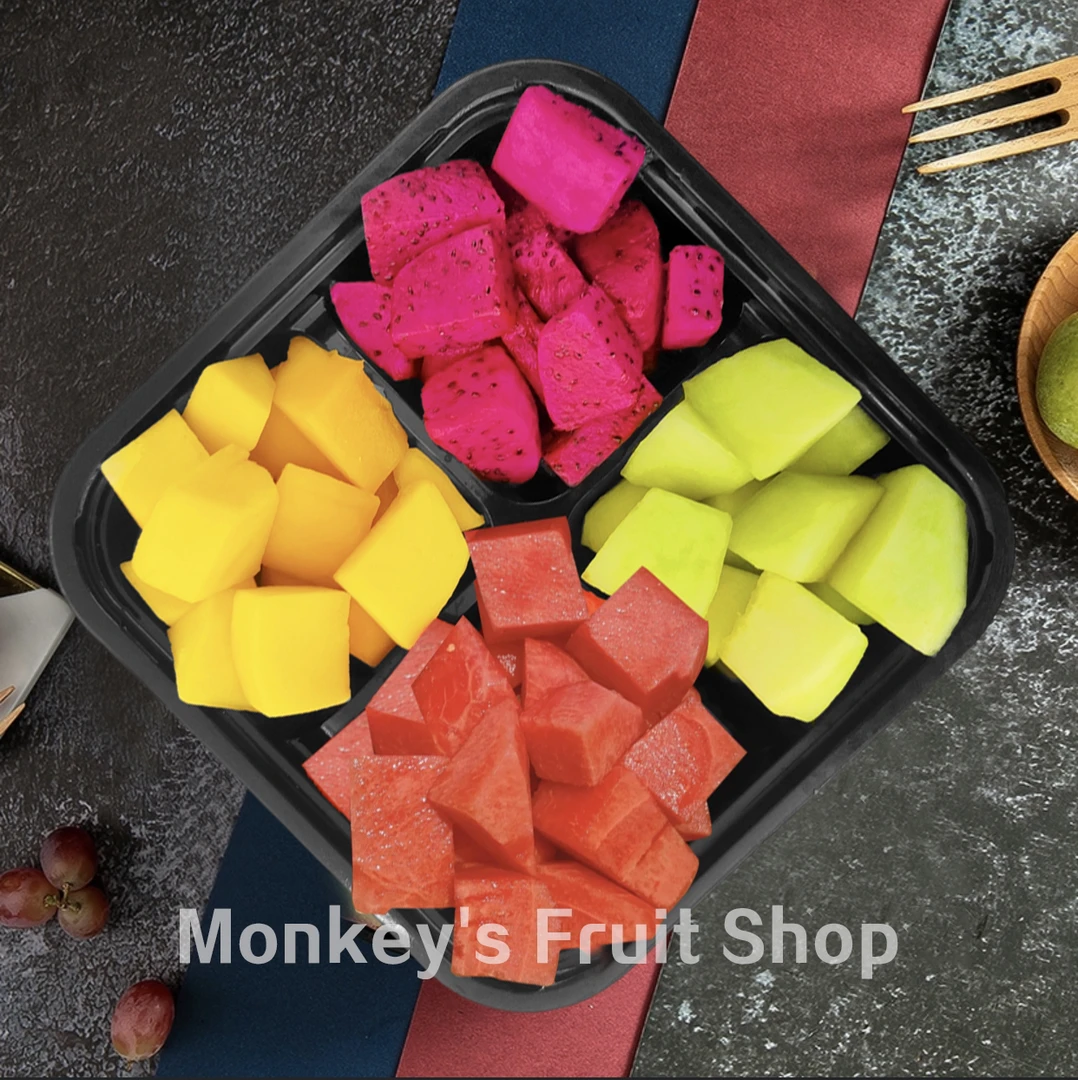 【四拼】芒果+火龙果+李明兴西瓜+蜜瓜800ml