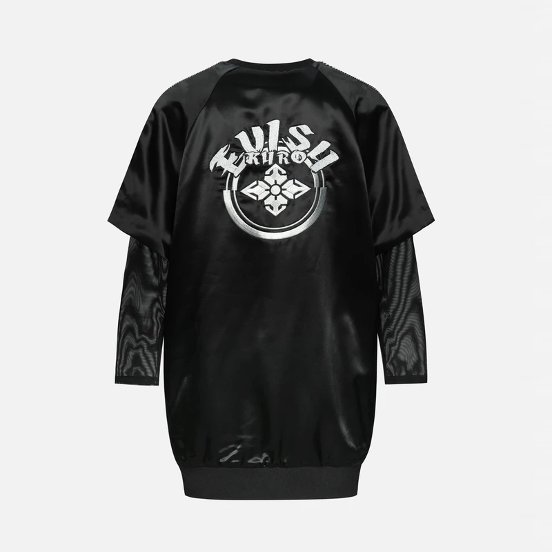 EVISU KURO 商标及家花刺绣休闲宽松外套1EAGNW8DR307XX