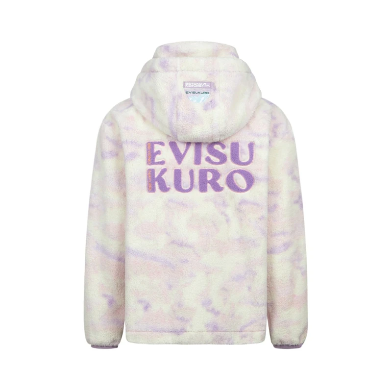EVISU潮流百搭Logo提花街头宽松连帽夹克外套 2EAGNW3JK6037LFSH