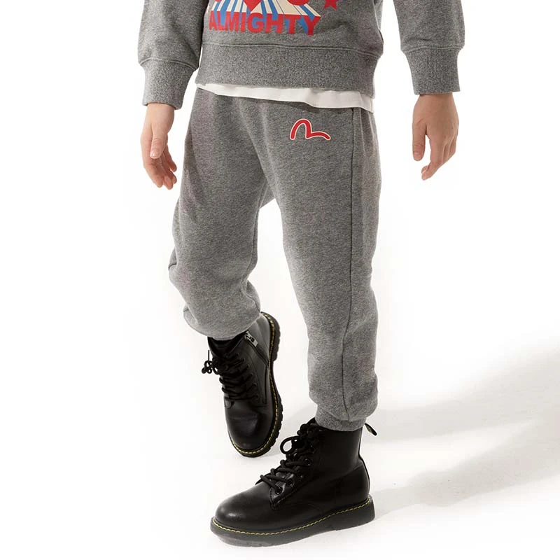 EVISUKIZZU秋冬童装男童海鸥佛头印花儿童卫裤2EAKZB1SP359XXCT