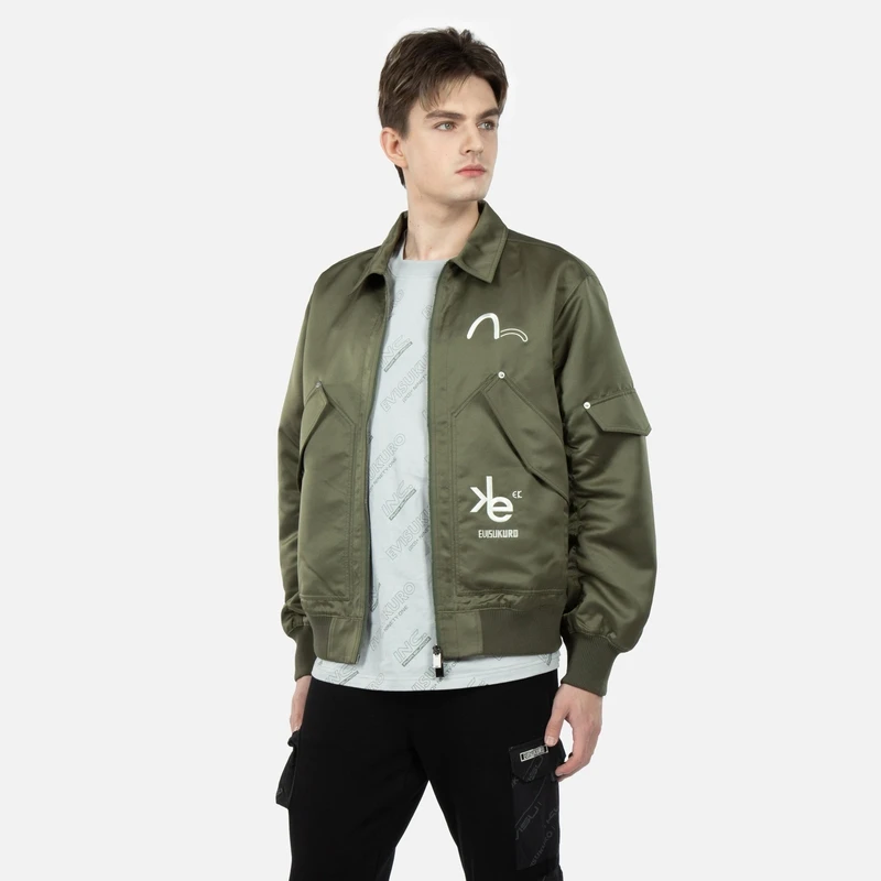 EVISUKURO满地标志海鸥刺绣休闲潮流夹克外套2EAGNM3JK1921OSPL