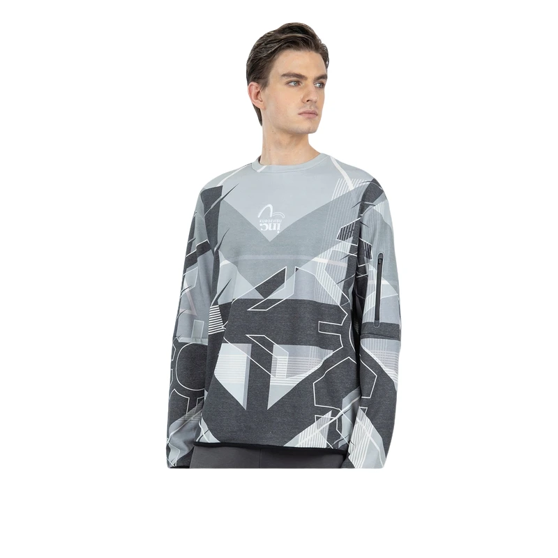 EVISUKURO秋冬男士家花迷彩印花宽松长袖卫衣男2EAGNM2SW469XXCP