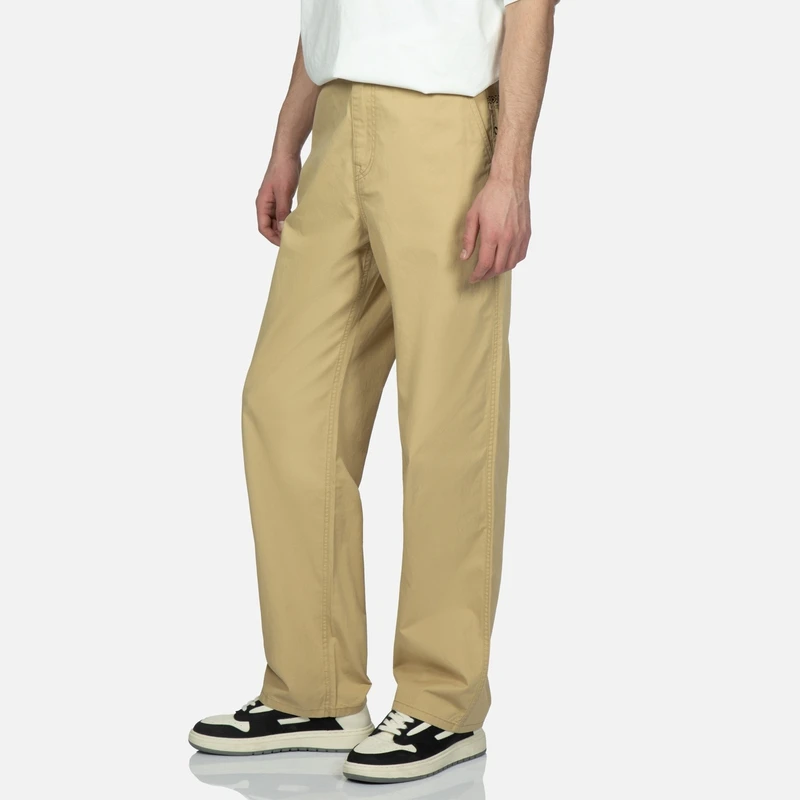 EVISU2023新款男士十字绣海鸥刺绣休闲潮流宽松直筒直脚工装裤男
