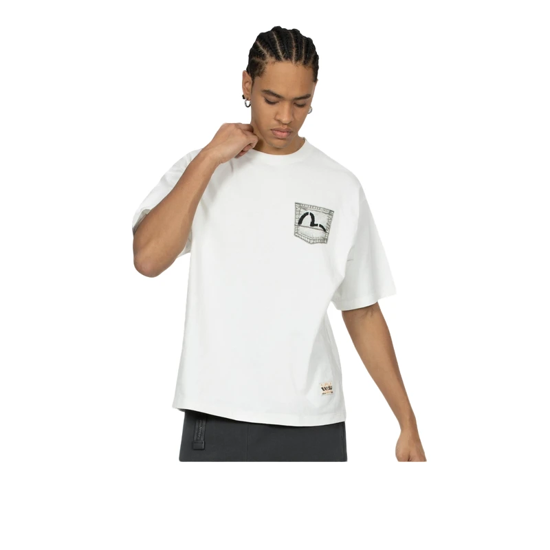 EVISU 2024夏季新品仿真数码印花海鸥T恤男2ESHTM4TS8063RXCT