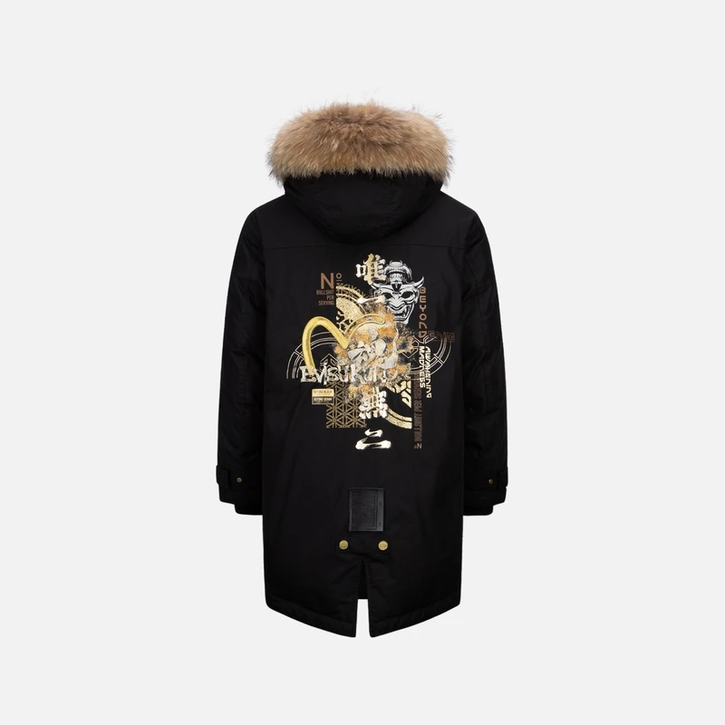 EVISU 秋冬户外男士立体渐变汉字印花外套2EAGNM1NC754LFCN