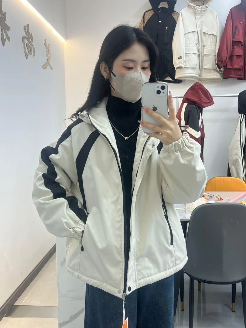 莎姐严选小个子加绒加厚百搭冲锋衣c008