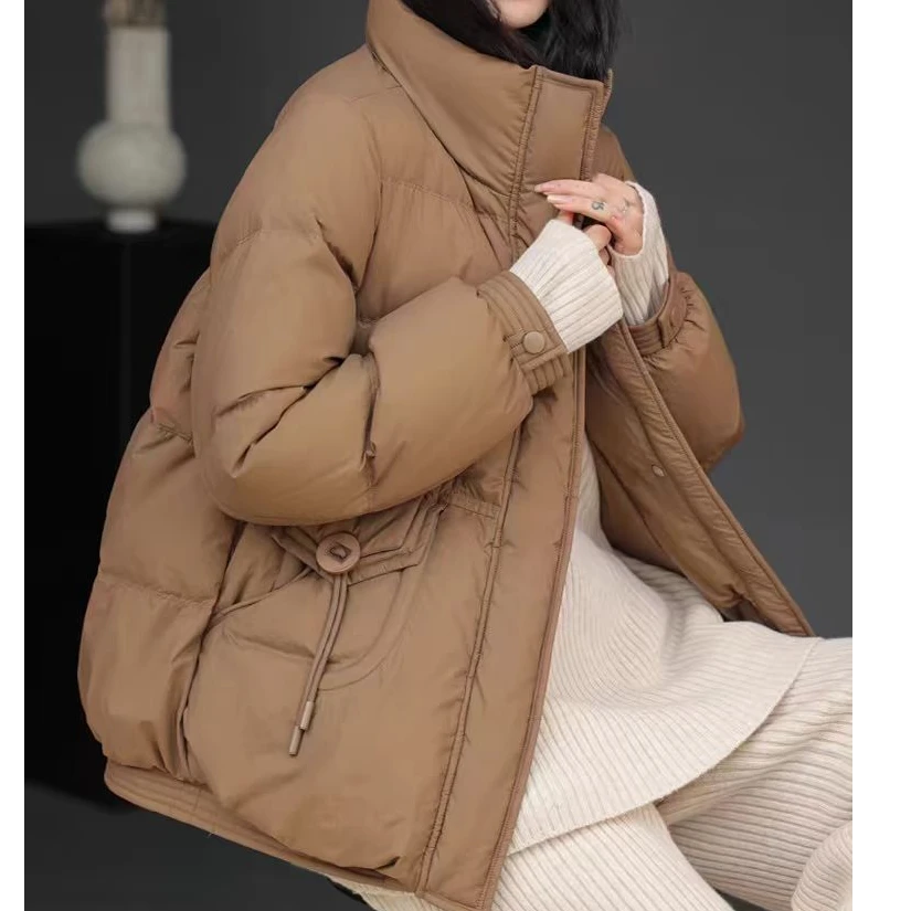 KHYUPL2024年时尚立领加厚宽松羽绒服保暖外套短款