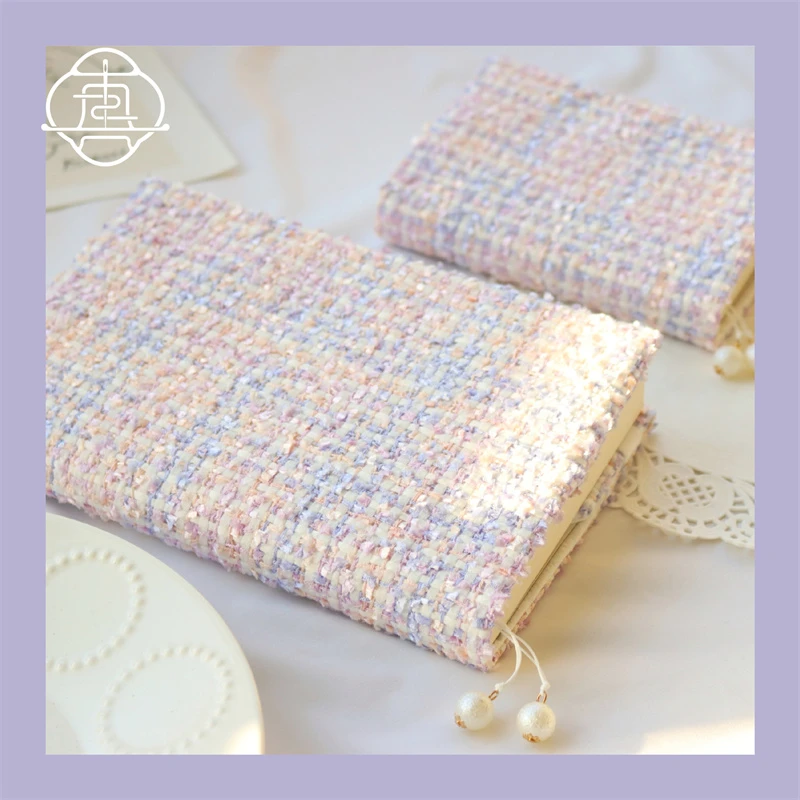 真我 香芋紫 温柔小香风手工布书衣手账本A5A6手帐封套笔记本礼物