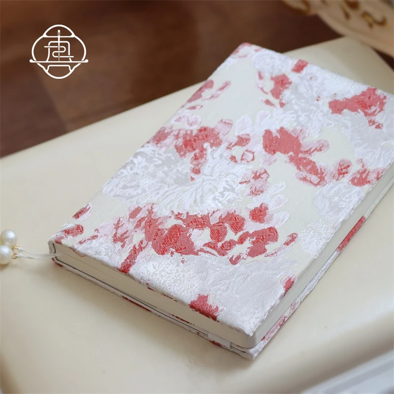 真我 胭脂点雪 复古油画手帐本 手工布书衣 A5A6手账封套日记事本