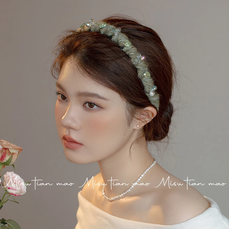 发箍女2024新款洗脸头箍高级感带齿波浪发卡压发头饰高颅顶发饰