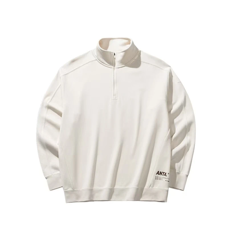 安踏【综训系列】套头卫衣冬季半拉链立领休闲运动上衣152447749S