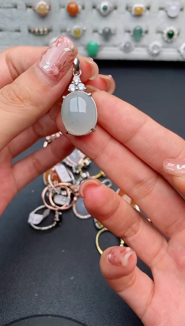 【闪购商品】翡翠戒指银S925镶嵌1111