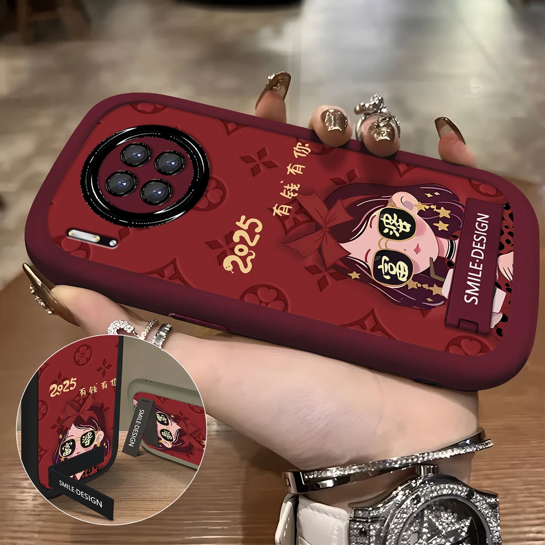 适用于【华为】Mate30Pro/EPro新款潮流新年安可拉红富婆时尚手机壳