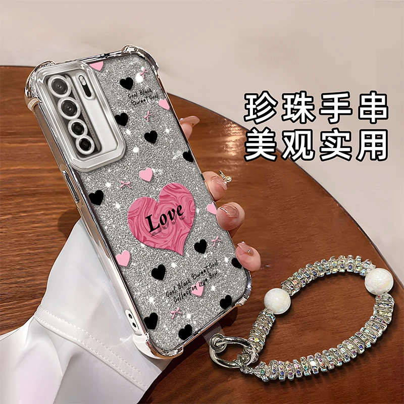 适用于【华为】Nova7SE/乐活版新款时尚网红甜酷爱心潮流防摔手机壳