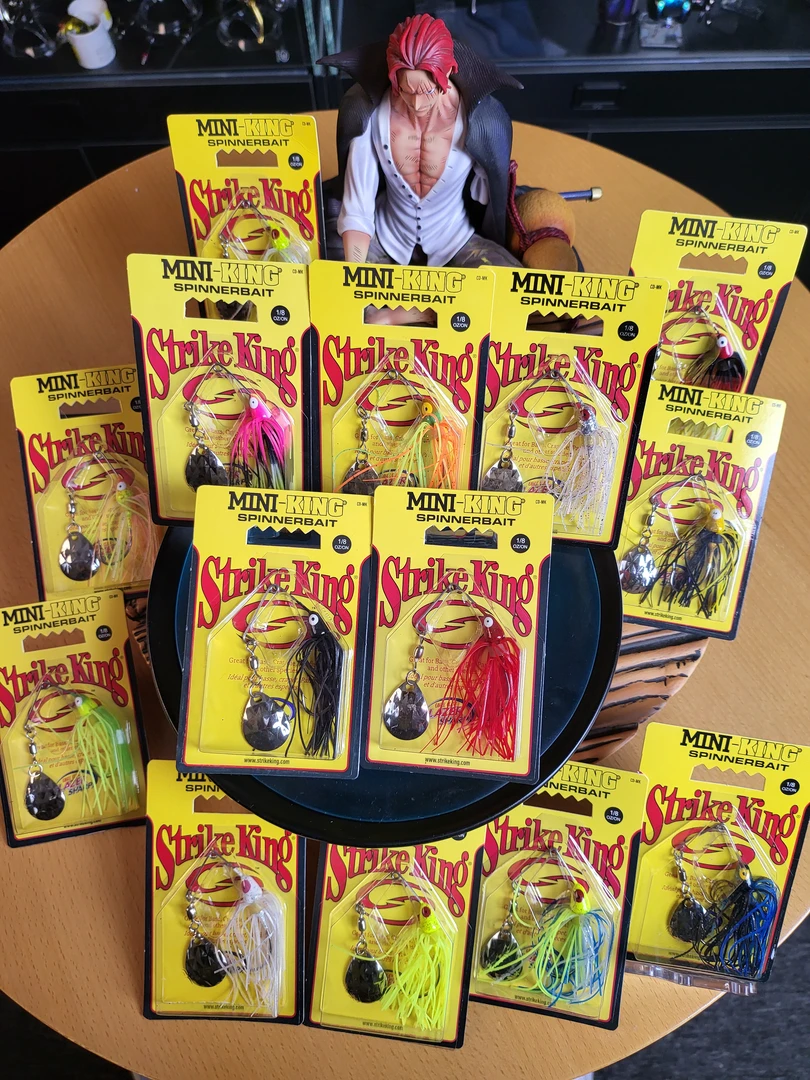 Strike king miniking迷你微型复合亮片高压场反应饵黑坑鲈钓