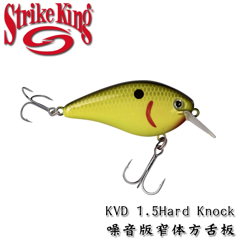StrikeKing美国 1.5Hk噪音 1.5F窄身 KVD噪音版方舌板胖子路亚饵