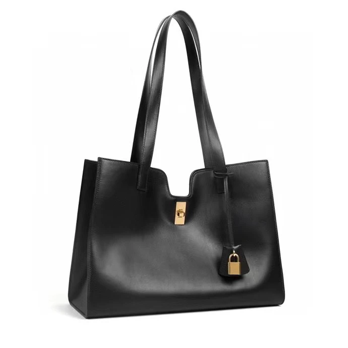 宵九儿小众设计意大利进口牛皮全钢五金单肩包