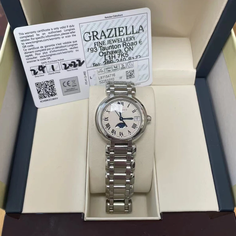 95新 Longines/浪琴 浪琴心月石英女表L81154716