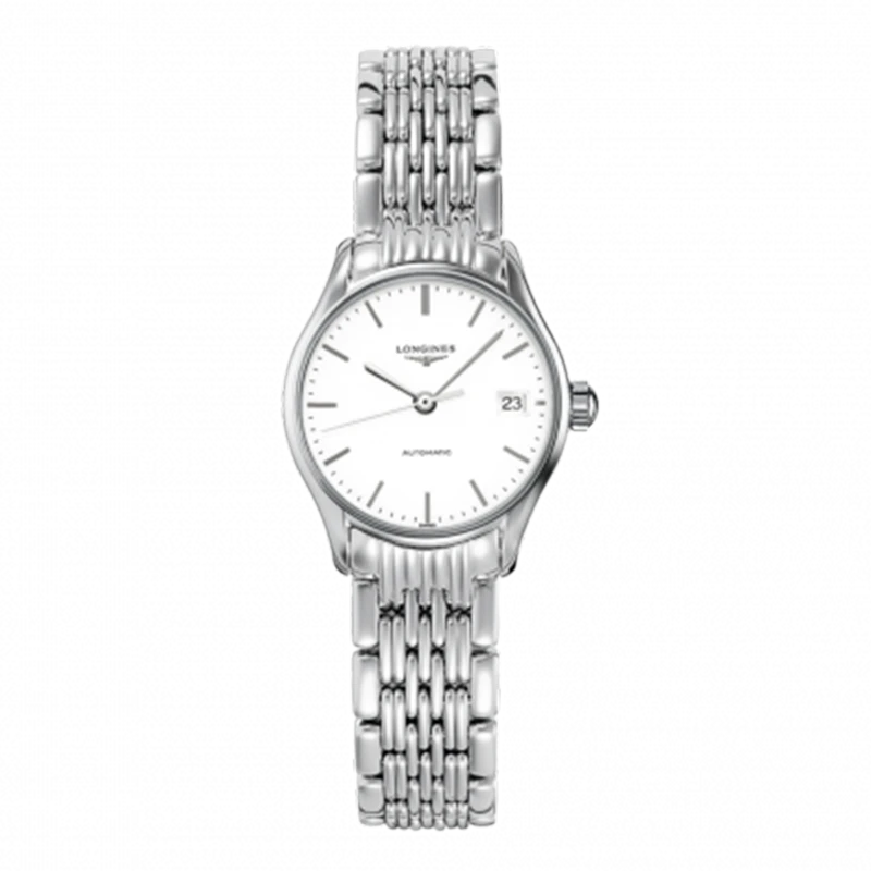 95新 Longines/浪琴 优雅律雅L4.360.4.12.6女士机械表 表径25mm