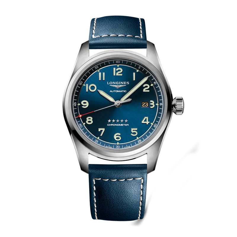 95新 Longines/浪琴 先行者五星上将系列L3.811.4.93.0男士机械表