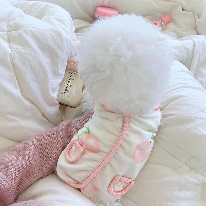 人间水蜜桃宠物秋冬博美猫咪雪纳瑞小型幼犬狗狗泰迪比熊贵宾衣服