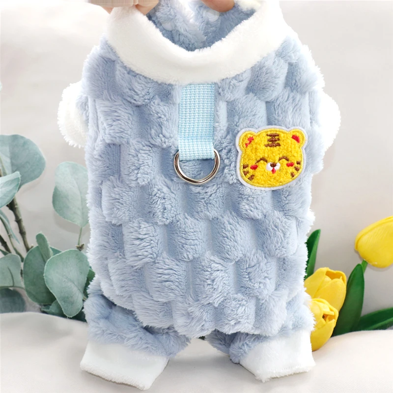 龟绒小狗狗衣服秋装比熊泰迪雪纳瑞小型犬宠物秋冬季牵引四脚冬款