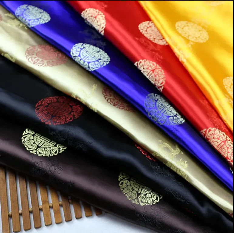 织锦缎布料 唐装 COS 汉服 喜庆抱枕 马甲 服古装 面料 福字系列