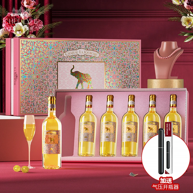 chee lyee彩象半甜白2022进口红酒波尔多AOC11.5度半甜酒体柔滑