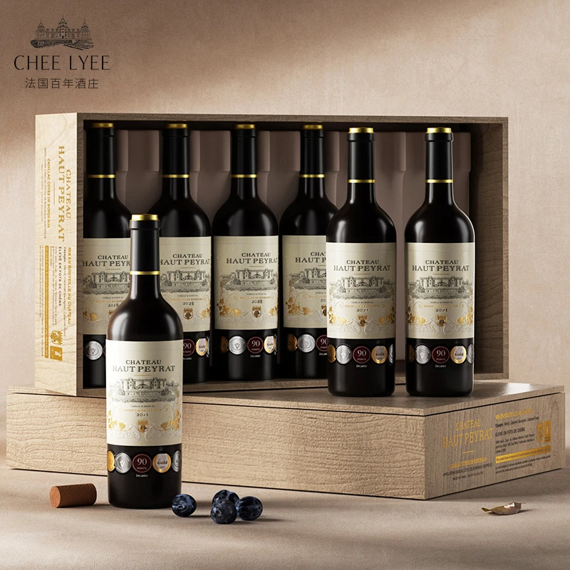 chee lyee法国原瓶原装进口贝拉古堡2021年AOC13度干红葡萄酒