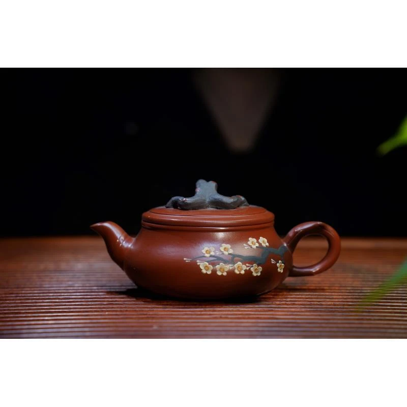 大红袍岁寒三友紫砂壶喝茶必备【华】