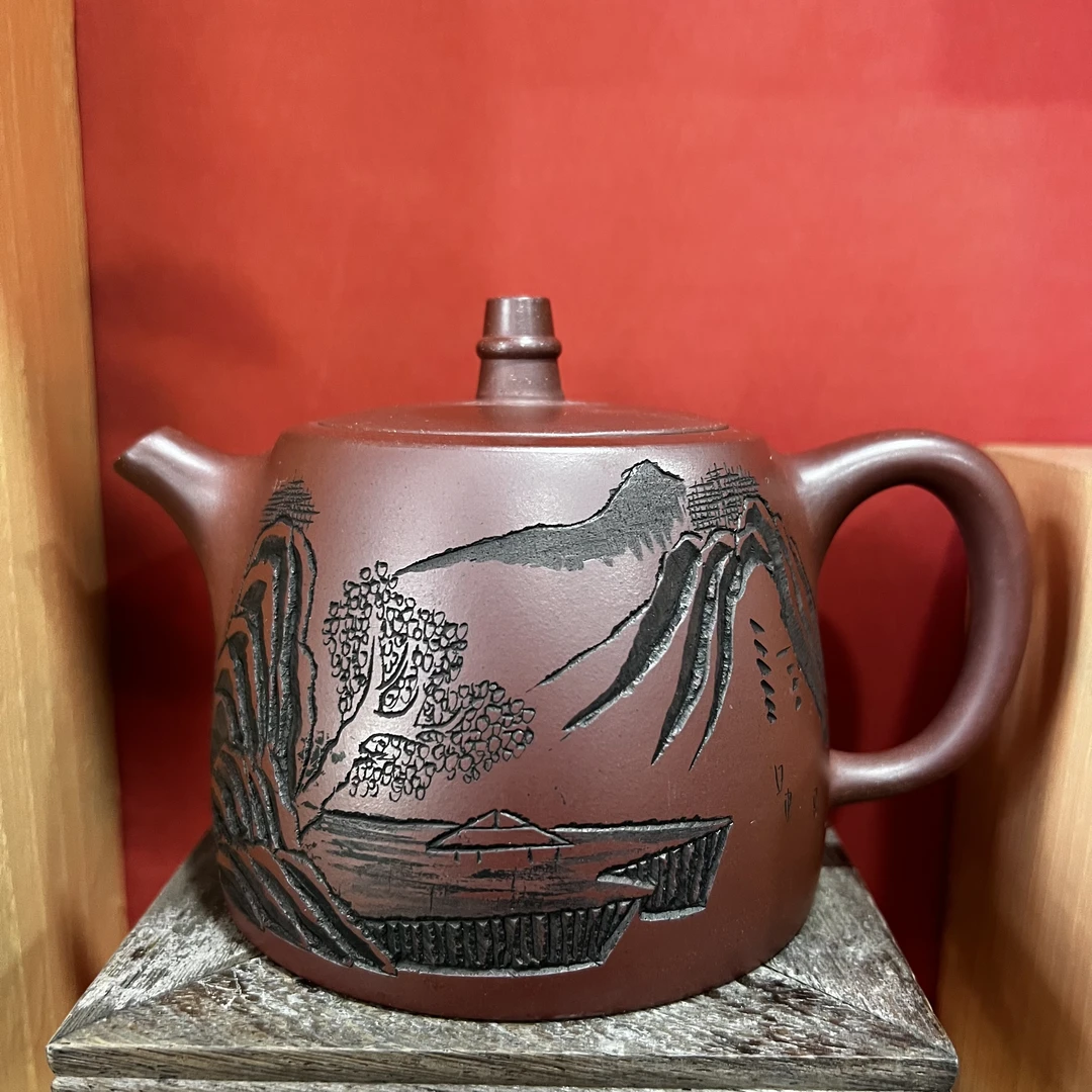 观山汉铎龙血砂紫砂壶【华】