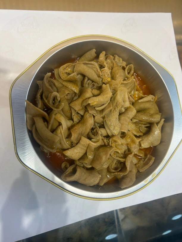 新野刘军板面牛肠臊子精选优质无油牛肠，新鲜美味香味十足