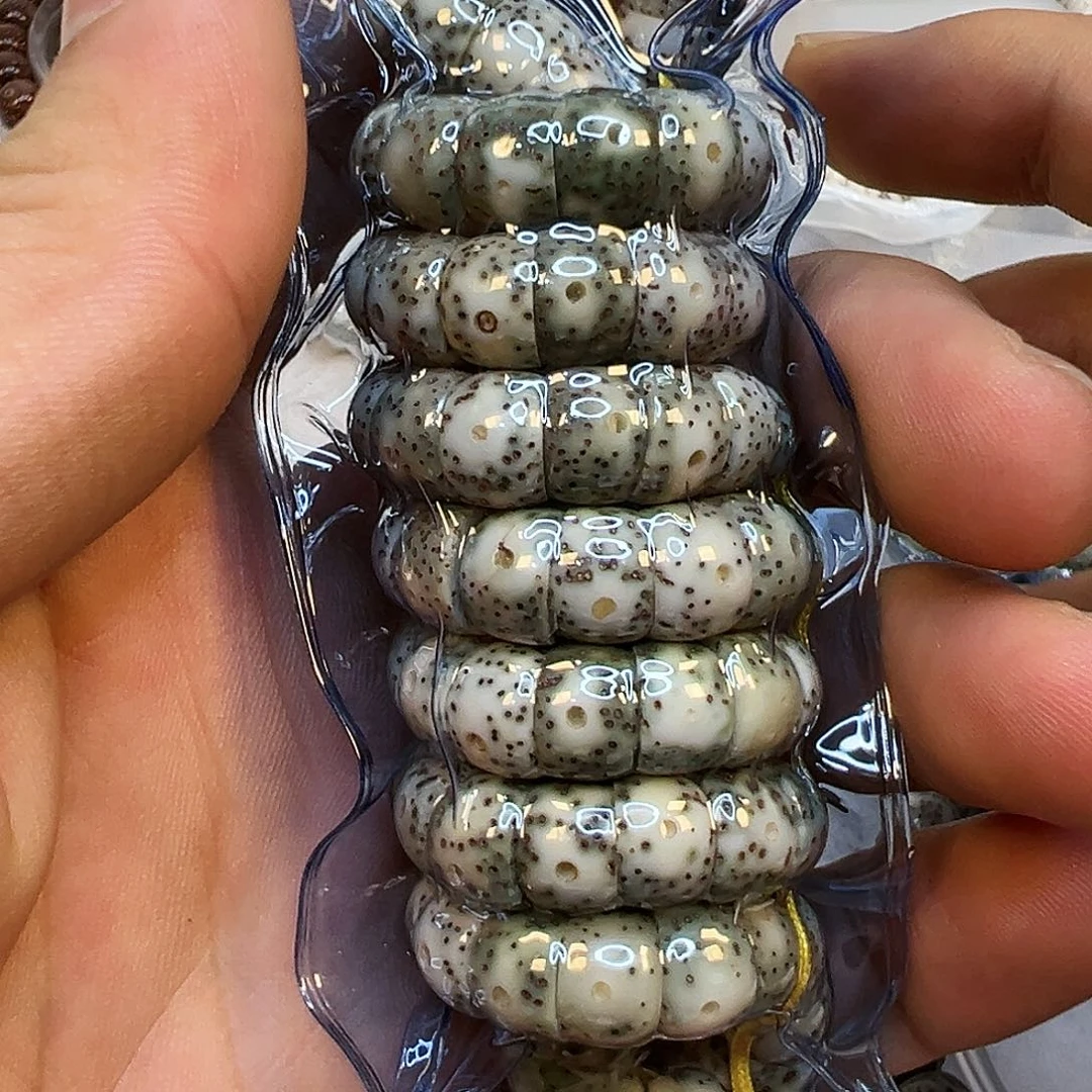 星月菩提手串110荣耀石玉星月菩提108猪大肠尺寸9