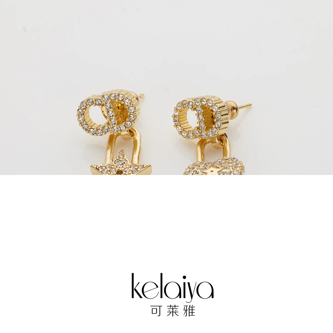 铜合金锆石耳饰 原♠订（LY 2080）~QC 时尚耳环