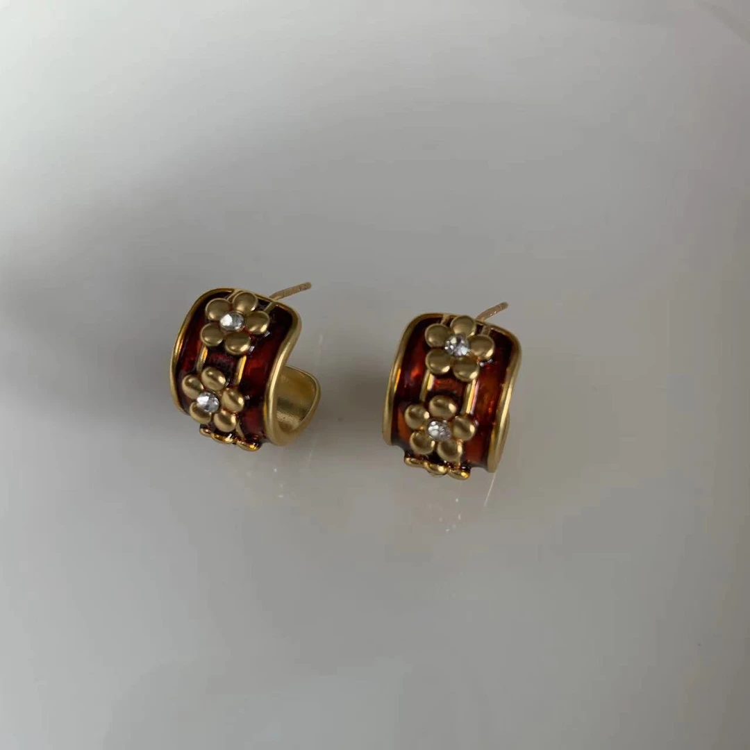 铜合金耳饰 原♠订（LY 1401）QC~清 时尚耳环