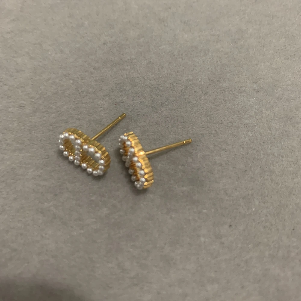 铜合金仿珍珠耳饰 原♠订（LY 1844）~时尚耳环