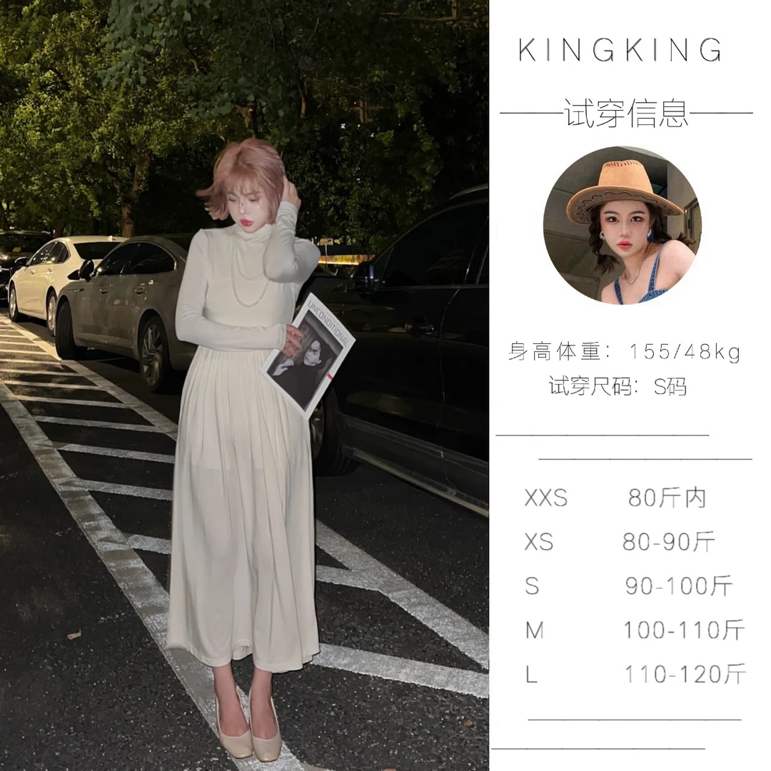 Q【白色连衣裙】<KKING>小个子改版优雅法式白色连衣裙高定气质显高