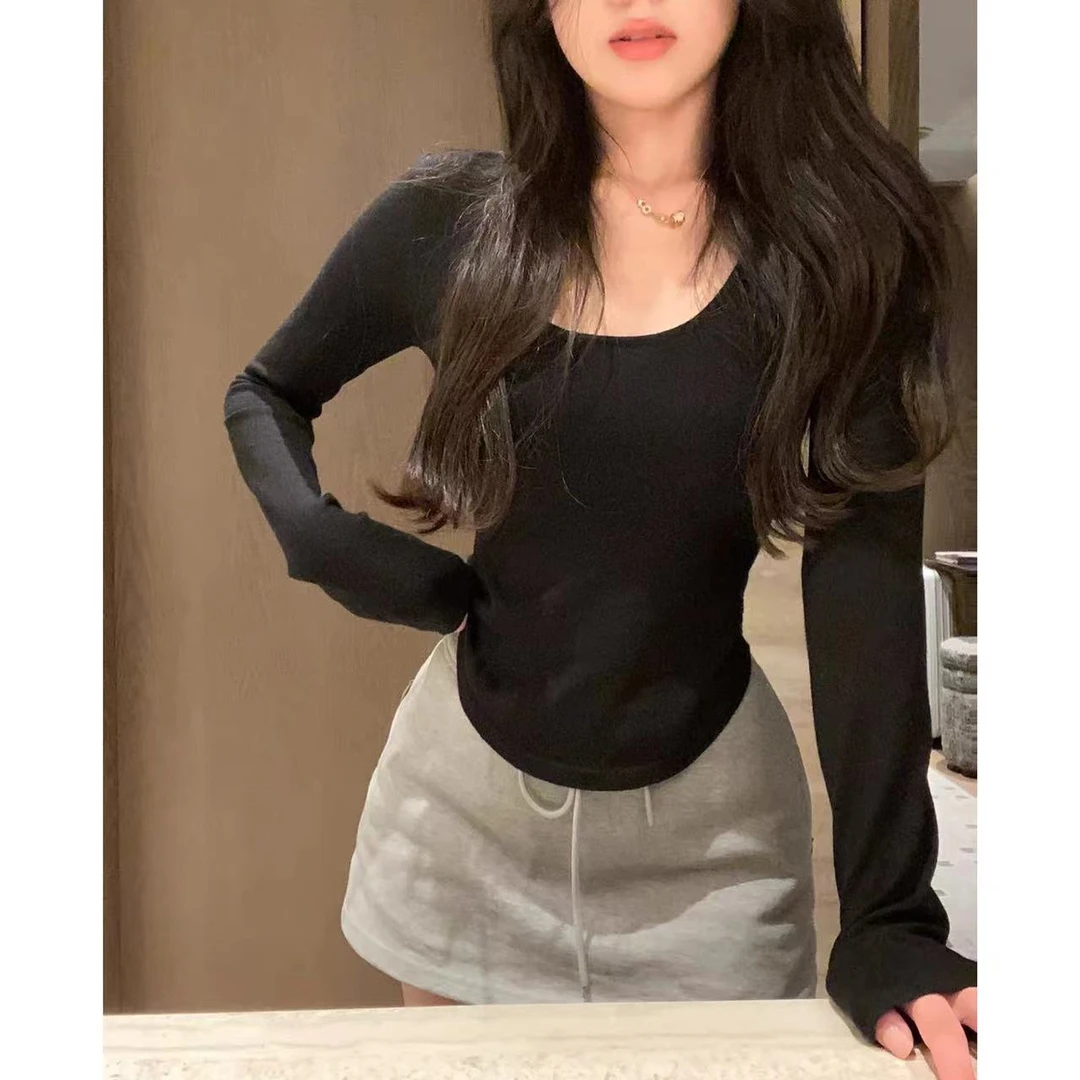 徐秋阳  无人区  百搭简约修身纯色时尚长袖