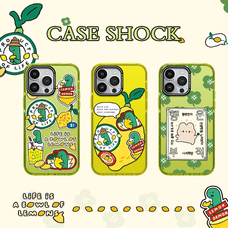 新款柠檬茶系列适用苹果手机壳亚克力手机壳iphone16镜面壳