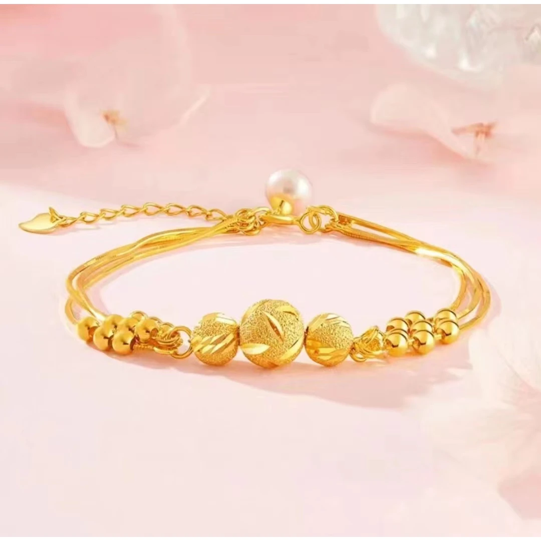 三生三世转运珠手链金色轻奢小众设计款