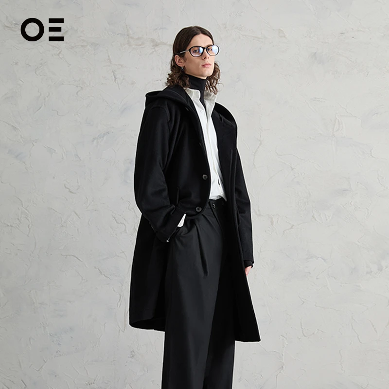 OE｜Organic Emotion连帽大衣三片式立体连帽设计防风保暖大衣WB53