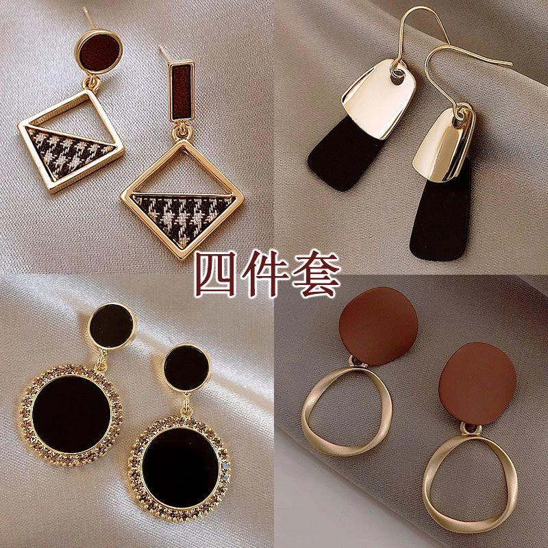 不对称耳饰女2025年新款潮气质耳环小众独特耳坠百搭轻奢耳饰耳钉