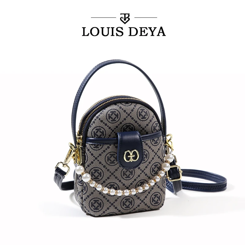 2024秋季新款珍珠装饰手提包多隔层手机包小包单房斜挎包