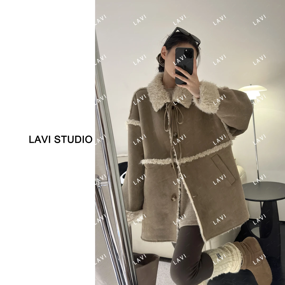 狩猎者 秋冬冬季时尚翻领毛毛外套 N047