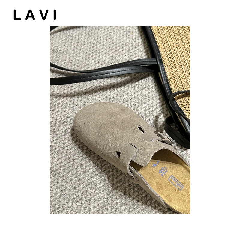 LAVI 老钱风勃肯包头半托厚底单鞋 TX120