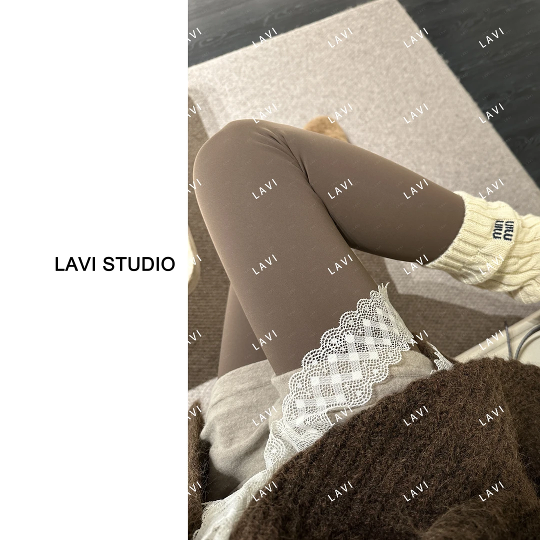 Q弹面膜裤！薄绒款显瘦提臀芭比裤 9115